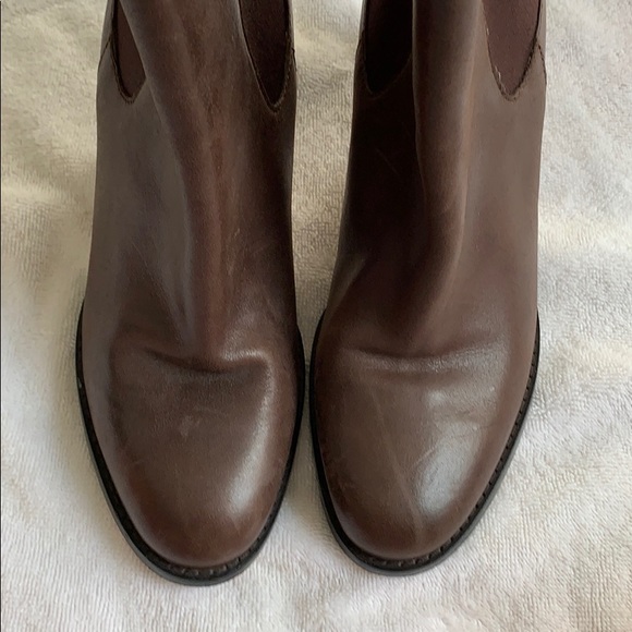 Cole Haan Brown Leather Heel Boots size 9 - Picture 10 of 13